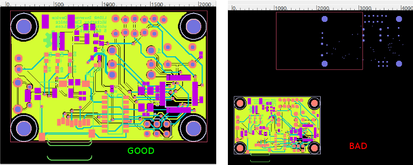 Verify the alignment so everything is stacked.