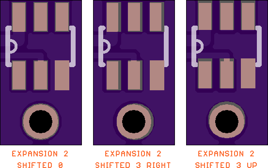 2 Mil Expansion with maximum 3 mil fab tolerances