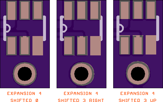 4 Mil Expansion with maximum  3 mil fab tolerances