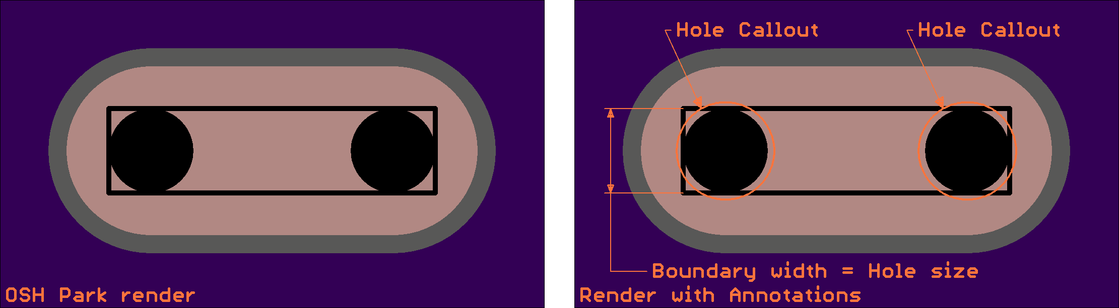 Partially supported Plated Slot callout using a Slot Boundary